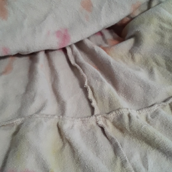 Mini Dress Swing Skirt Tiered Tie Dye Pastel - Picture 14 of 14